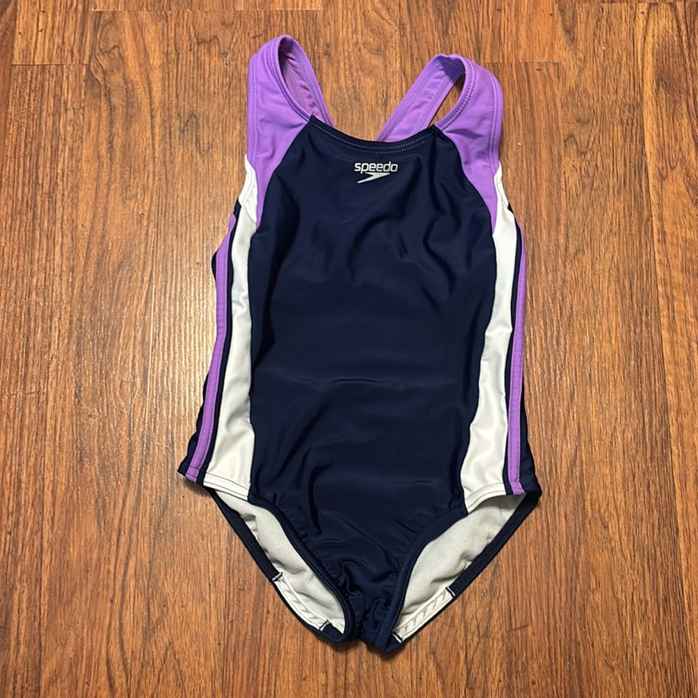 Girls Infinity splice one piece speedo